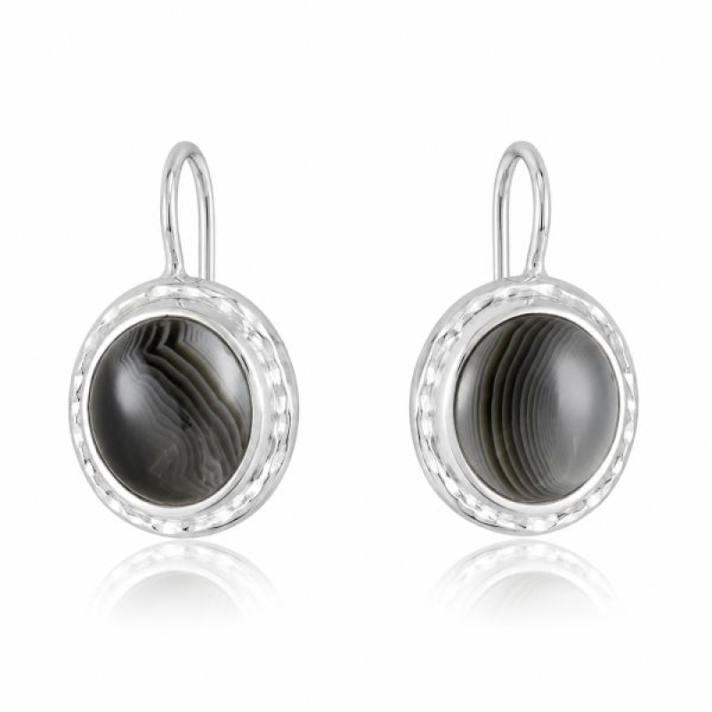 Agate Hanging earring model E6-033