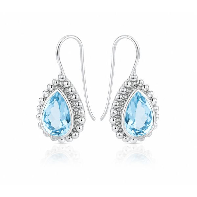 Blue Topaz Hanging earring model E6-035
