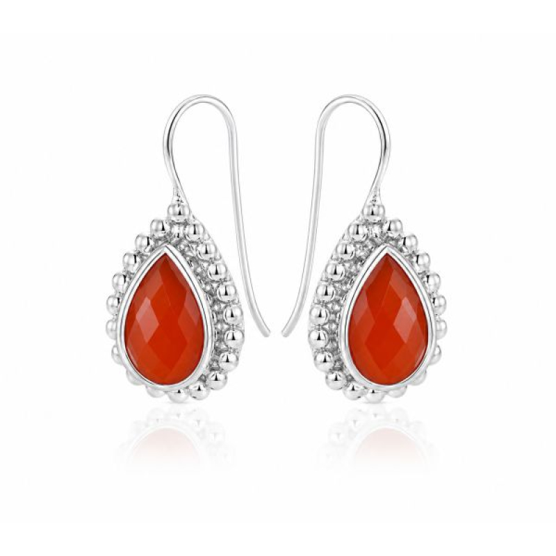 Carnelian Hanging earring model E6-035