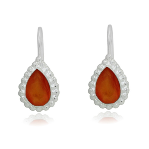 Carneool Oorhanger model E6-035