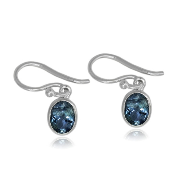 Aquamarijn Oorhanger model E6-036