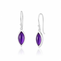 Amethyst Hanging earring model E6-040