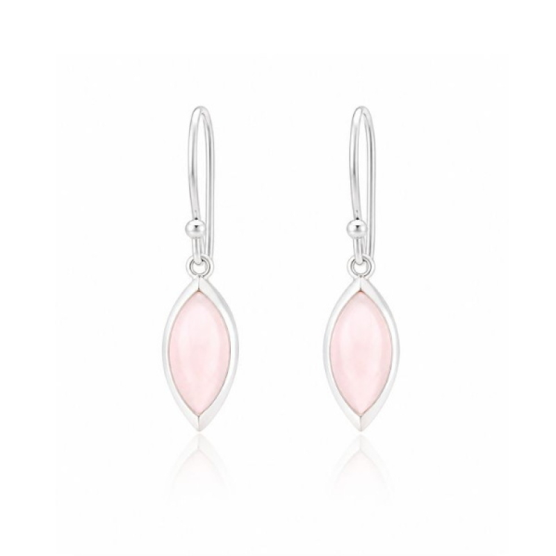 Rose Quartz Hanging earring model E6-040