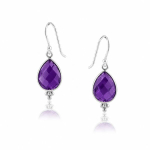 Amethyst Hanging earring model E6-041