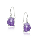 Amethist Oorhanger model E6-046