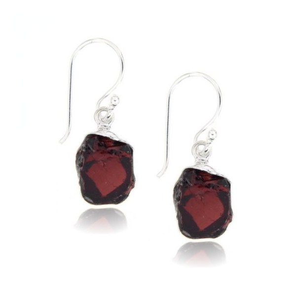 Garnet Hanging Earring model E6-048
