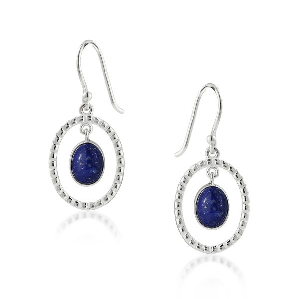 Lapis Lazuli Hanging earring model E6-054