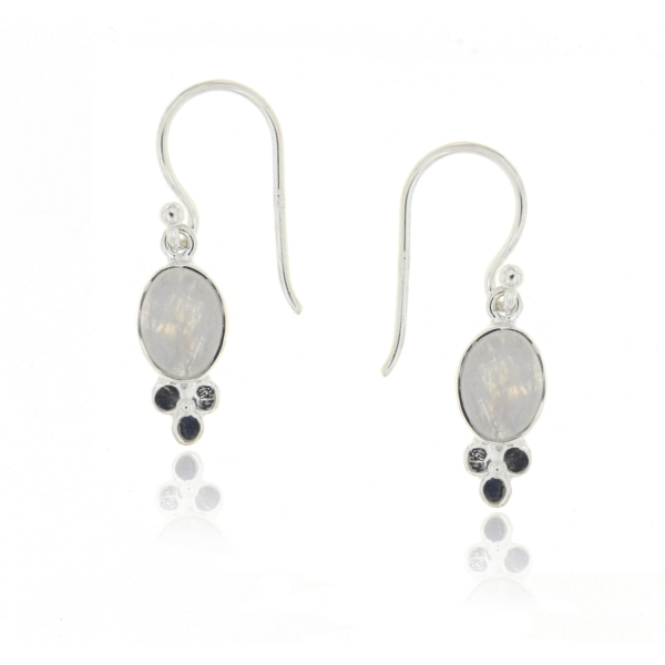 Regenboog Maansteen Oorhanger model E6-055