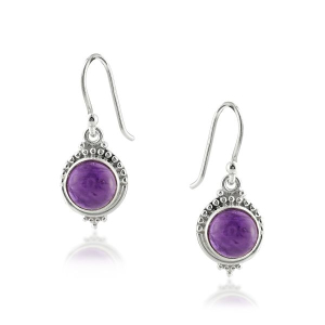 Amethyst Hanging earring model E6-056
