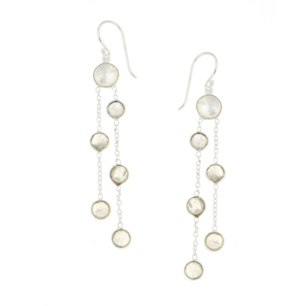 Regenboog Maansteen Oorhanger model E6-059