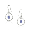 Hanging earrings by model