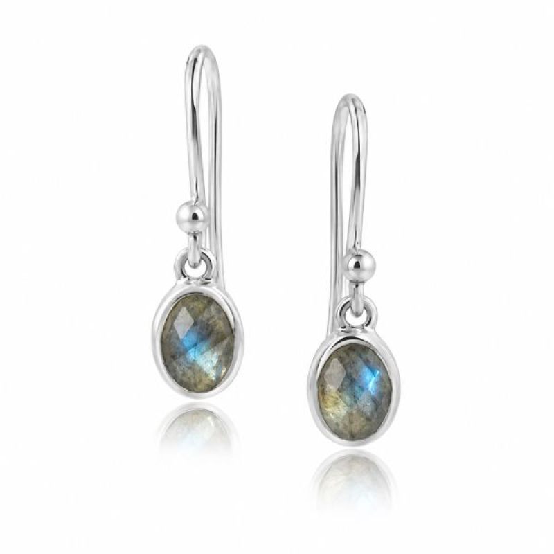 Labradorite Hanging earring model E7-019