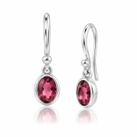 Tourmaline, pink Hanging earring model E7-019