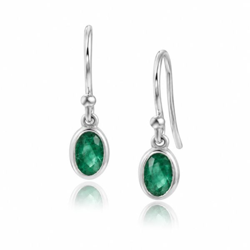 Emerald Hanging earring model E7-019