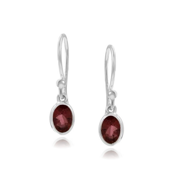 Tourmaline, pink Hanging earring model E7-019