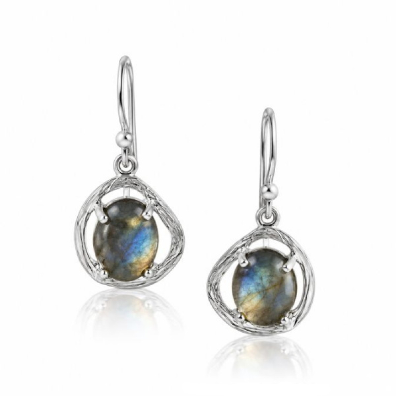 Labradorite Hanging earring model E7-021