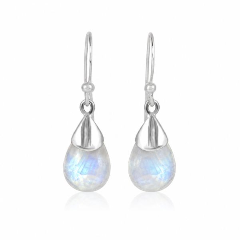 Rainbow Moonstone Hanging earring model E9-101-0020