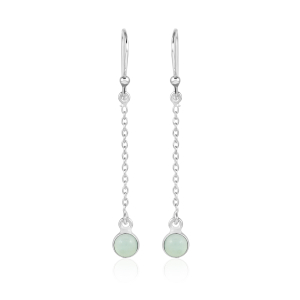 Chalcedony aqua Earring model E9-111 Chalcedony aqua Earring model E9-111