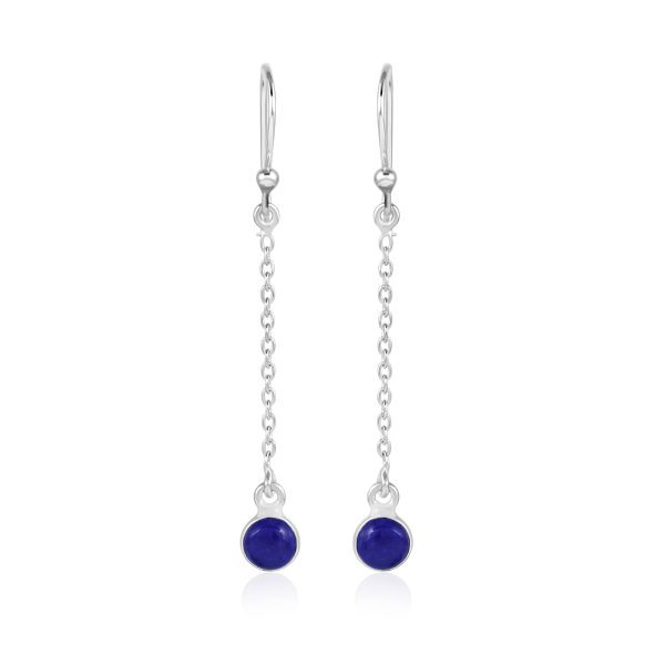 Lapis Lazuli Oorhangers model E9-111