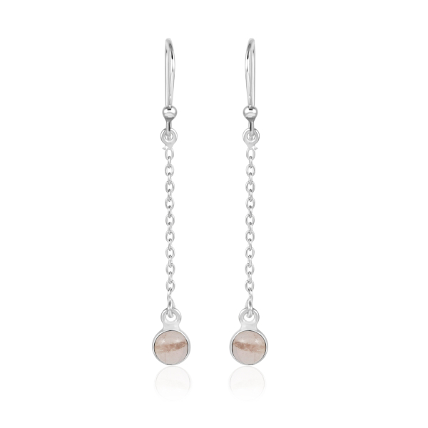 Rozenkwarts Oorhangers model E9-111