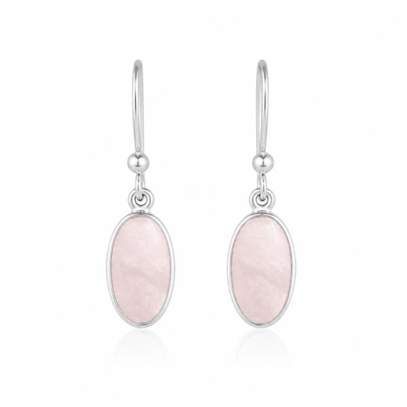Rose Quartz Hanging earring model E9-117