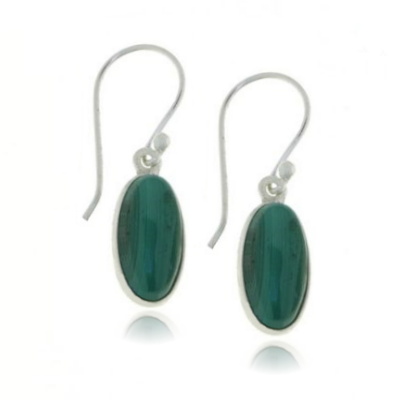 Malachite Hanging earring model E9-117