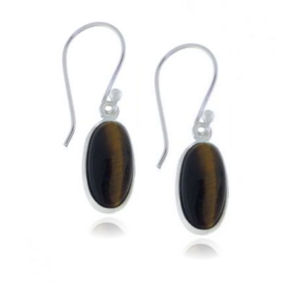 Tiger's Eye Hanging earring model E9-117