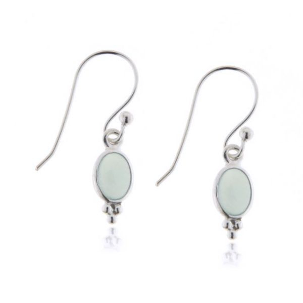 Chalcedoon Aqua Oorhanger model E9-121