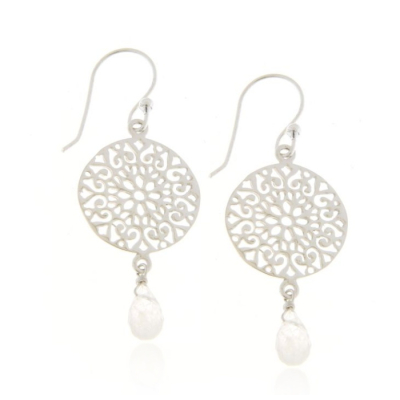 Rainbow Moonstone Hanging earring model E9-122