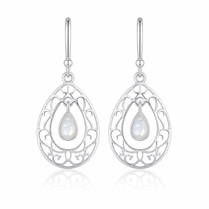 Roze Quarts Hanging earring model E9-123
