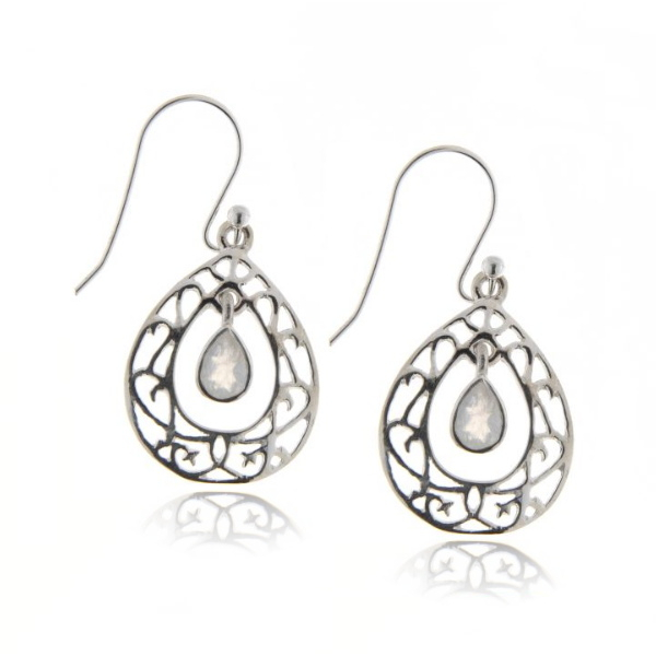 Regenboog Maansteen Oorhanger model E9-123