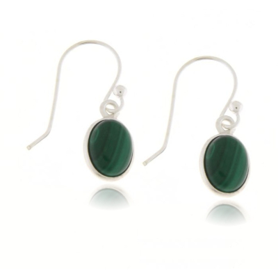 Malachite Hanging earring model E9-124