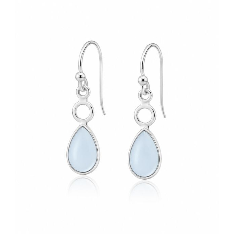 Chalcedony Aqua Hanging earring model E9-125