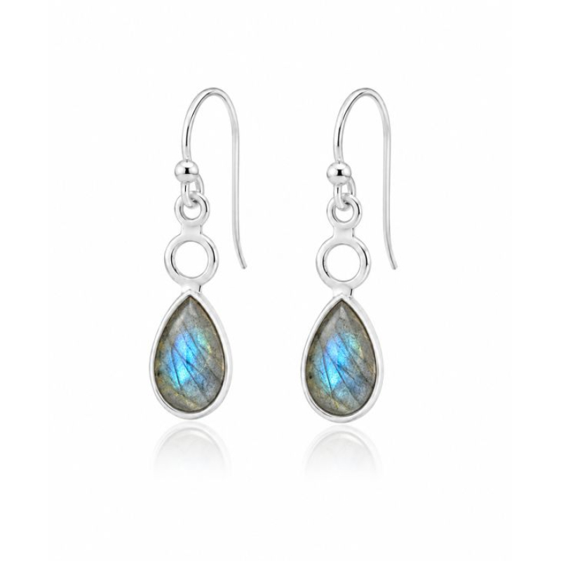 Labradorite Hanging earring model E9-125