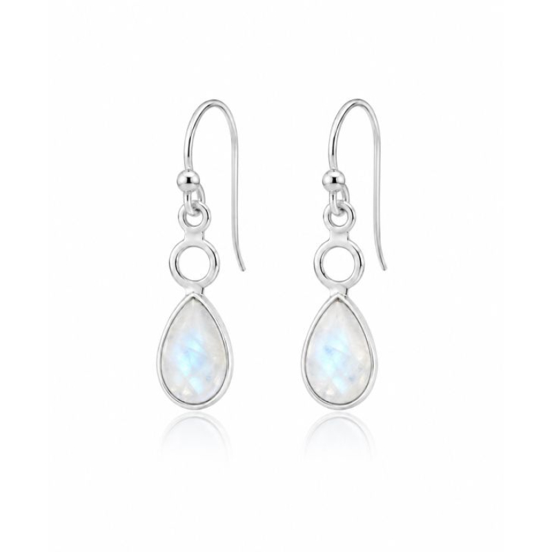 Rainbow Moonstone Hanging earring model E9-125