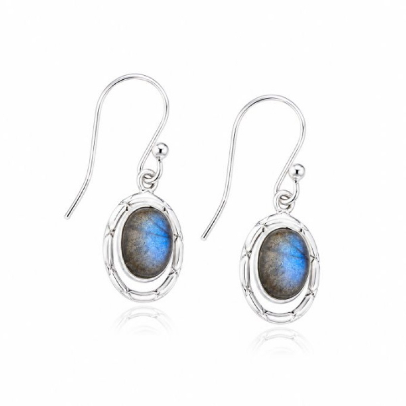Labradorite Hanging earring model E9-126