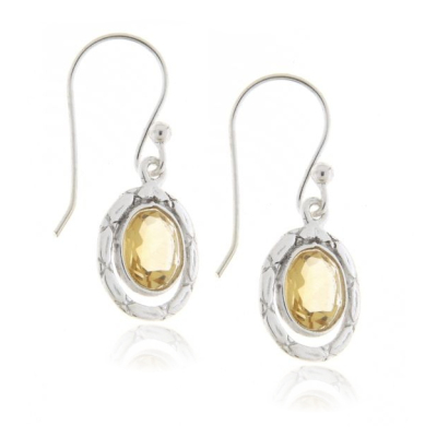 Citrine Hanging earring model E9-126