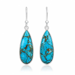 Koper Turquoise Oorhanger model E9-127