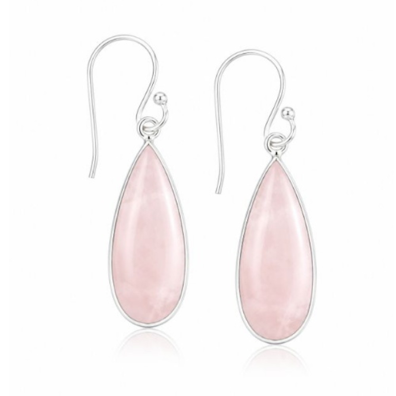 Rose Quartz Hanging earring model E9-127
