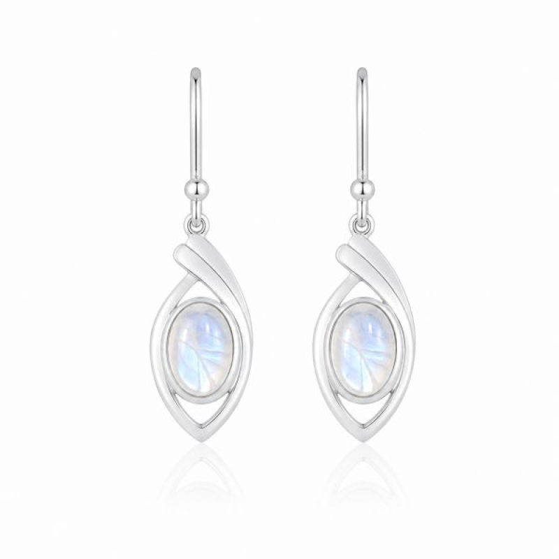 Rainbow Moonstone Hanging earring model E9-128
