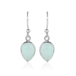 Chalcedony aqua Hanging earring model E9-130