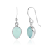 Chalcedony aqua Hanging earring model E9-130