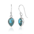 Koper Turquoise Oorhanger model E9-130