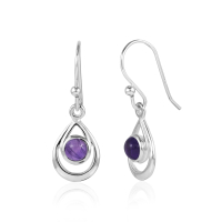 Amethyst Hanging earring model E9-131