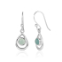 Chalcedoon aqua Oorhanger model E9-131