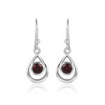Garnet Hanging earring model E9-131