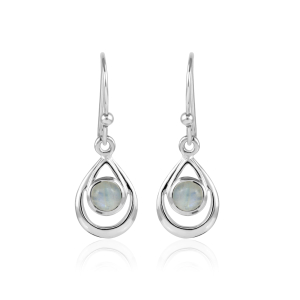 Rainbow Moonstone Hanging earring model E9-131 Rainbow Moonstone Hanging earring model E9-131