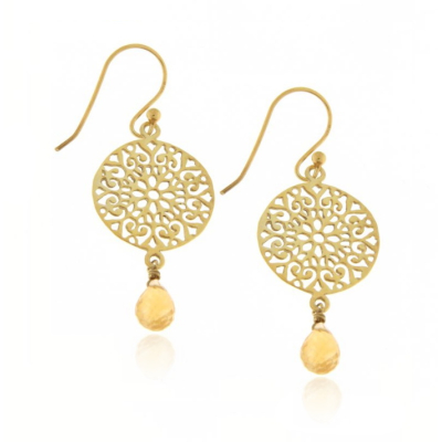 Citrine Hanging earring model E9g-122