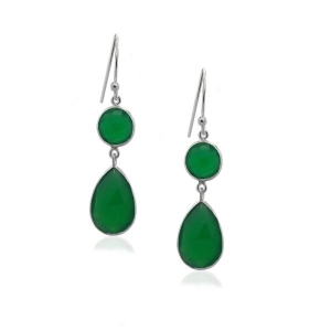 Green Onyx Hanging earring model E5-019