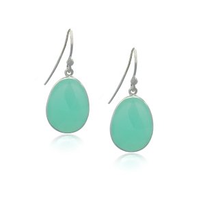 Chalcedony Aqua Hanging earring model E5-031